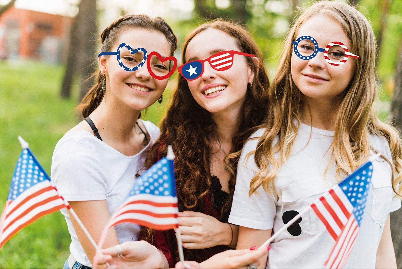 American Independence Day Photobooth Props Glasses Hats USA Photo Tool th July Festival Party Decoration Supplies 