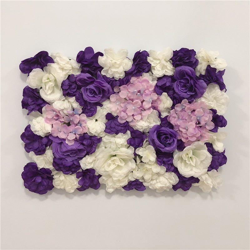 LINMAN cm Rose Artificial Flower Wall Panel Decor Backdrop Wedding Party Event Birthday Shop Scene Layout Customizable 