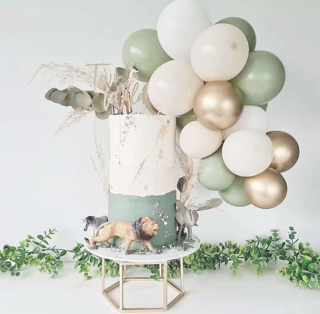 pcs Inch Balloon Cake Topper Cloud Shape Confetti Balloons Birthday Wedding Jungle Safari Party Decoration DIY Supplies 