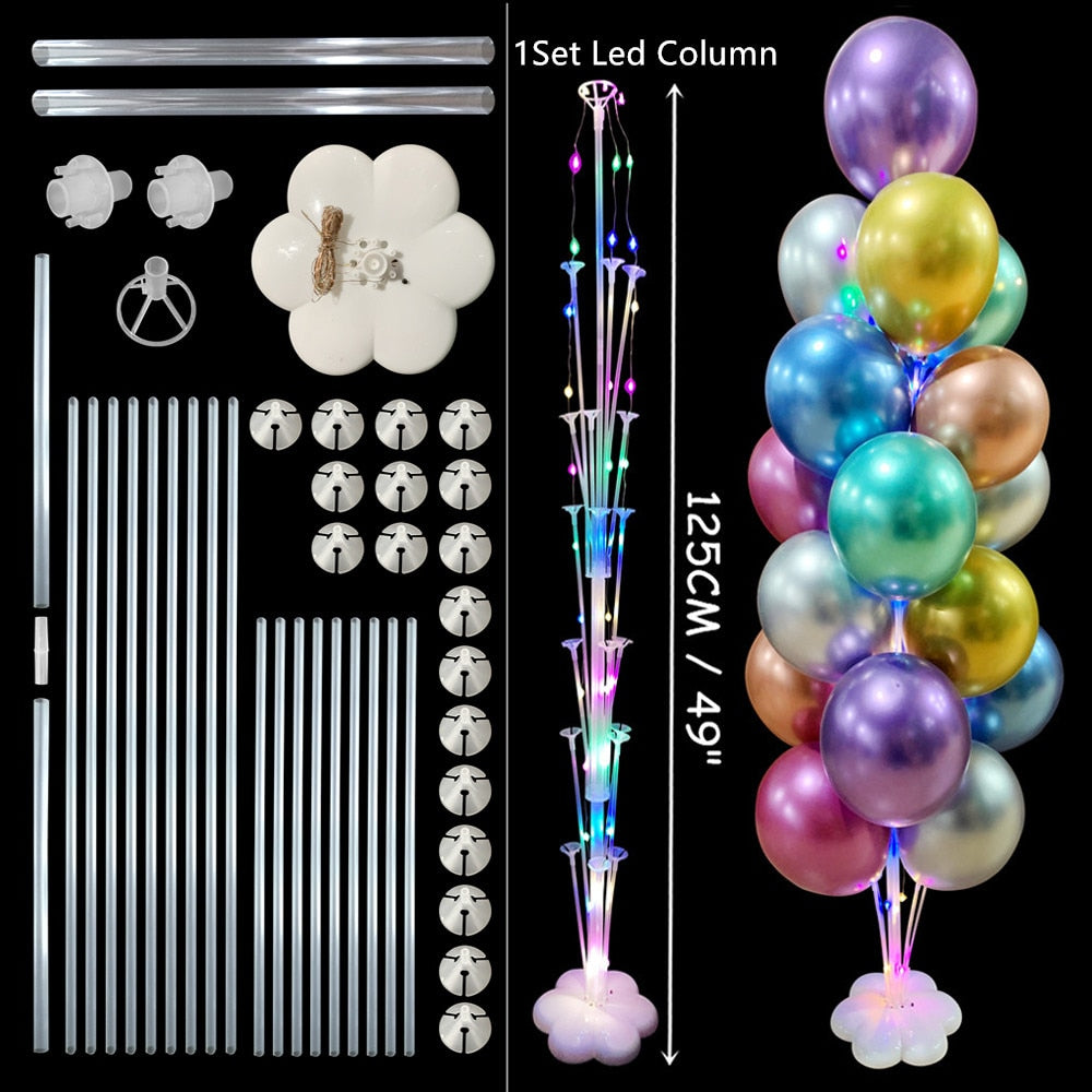 Set Balloons Stand Column Birthday Balloon Arch Kit Wedding Kids Party Baby Shower Decoration Ballon Accessories 