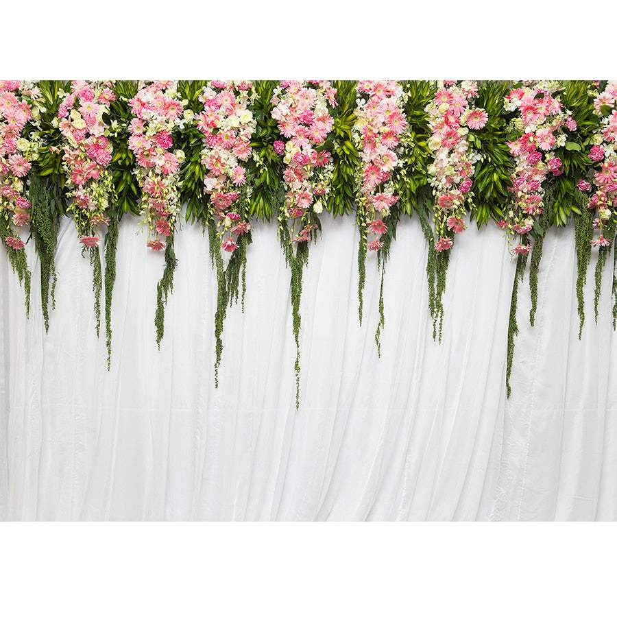 Wedding Flower Curtain Blossom Floral Garland Wall Party Decoration Backdrop Photocall Photography Backgrounds Photo Studio Inflatable Decorations