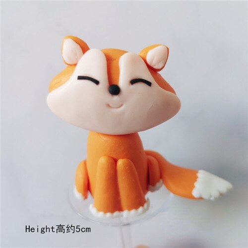 Cute Fox Stars Moon Clouds Prince Resin Creative Crafts Cake Decorations Little Boy Model Micro Landscape Cake Topper Decor PartyDecorHQ