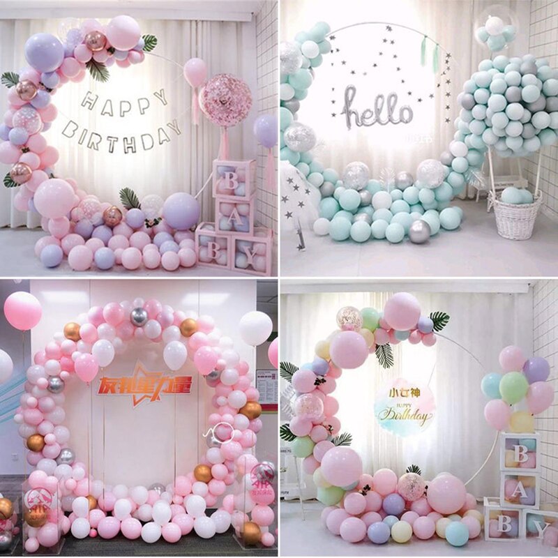 60-180cm Round Balloon Stand DIY Circle Plastic Frame Ballon Arch Garland Baby Shower Birthday Wedding Party Decoration Supplies PartyDecorHQ