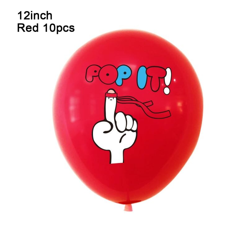 pcs Pop Balloons Red Blue Yellow Latex Balloon Girl Boy Birthday Party Decoration Kids Game Gift Baby Shower Globes 