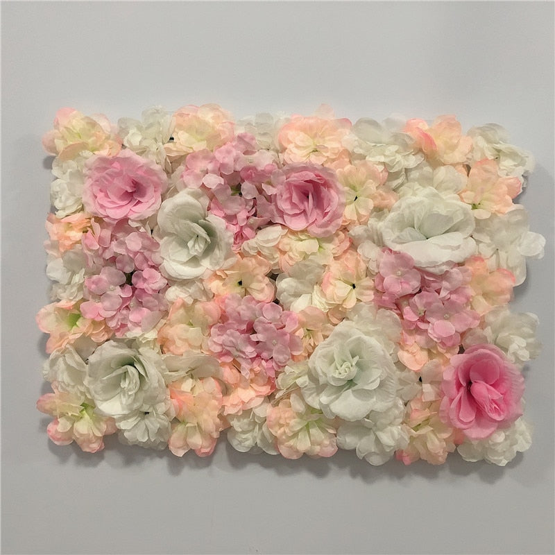 LINMAN cm Rose Artificial Flower Wall Panel Decor Backdrop Wedding Party Event Birthday Shop Scene Layout Customizable 