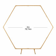 Gold hexagon 2m