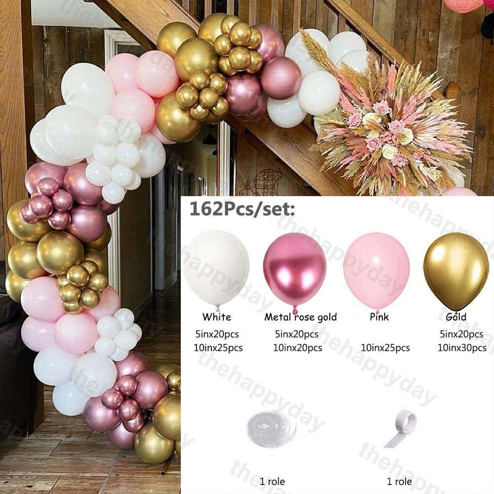 Pcs Macaron Balloons Garland Kit Pastel Balloon Arch Rainbow Chain Birthday Baby Shower Wedding Party Decor Inflatable Decorations