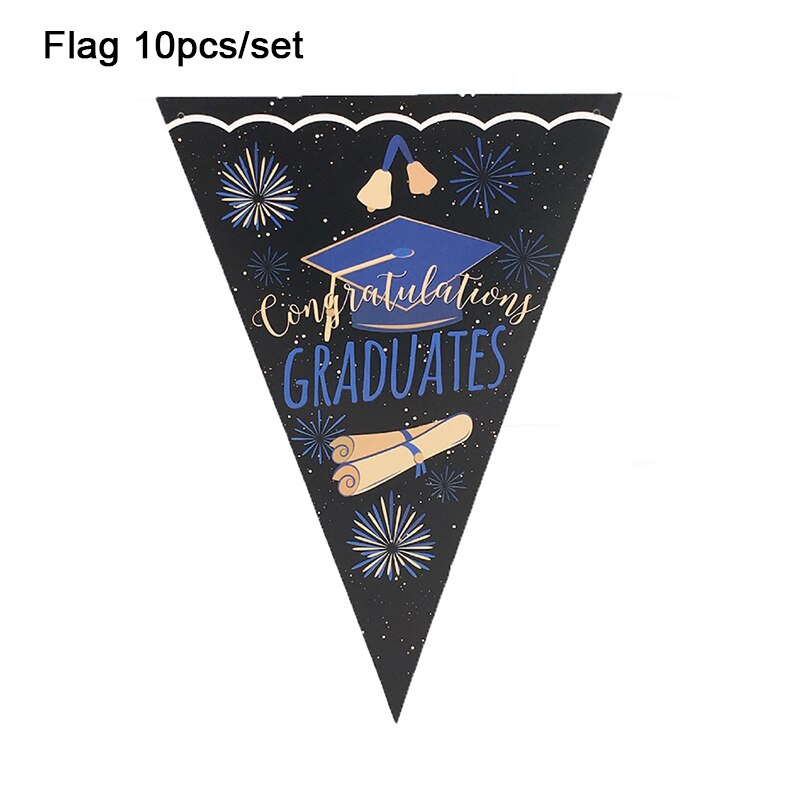 New Graduation Party Disposable Tableware Paper Cup Napkin Banner Kids Gradua Celebration Birthday Decoration Supplies 