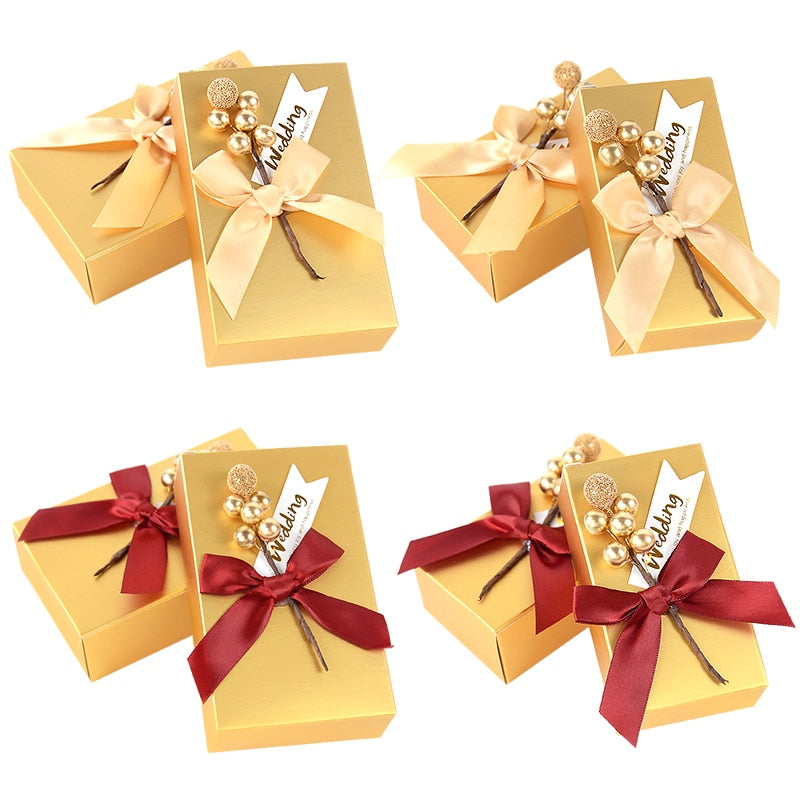 pcs Wedding Favor Candy Boxes Party Decoration Gift Paper Bags Event Supplies Packaging Box Hot Sale 