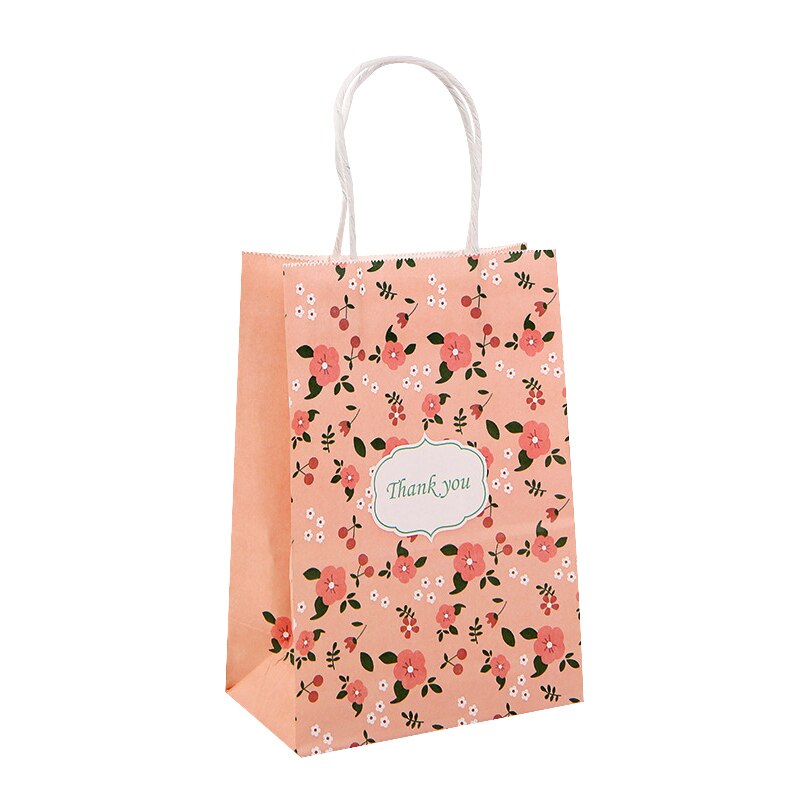 pcs Small Flower Pattern Gift Bag Handheld Shopping Wedding Birthday Party Packaging Festival Gifts Guests 