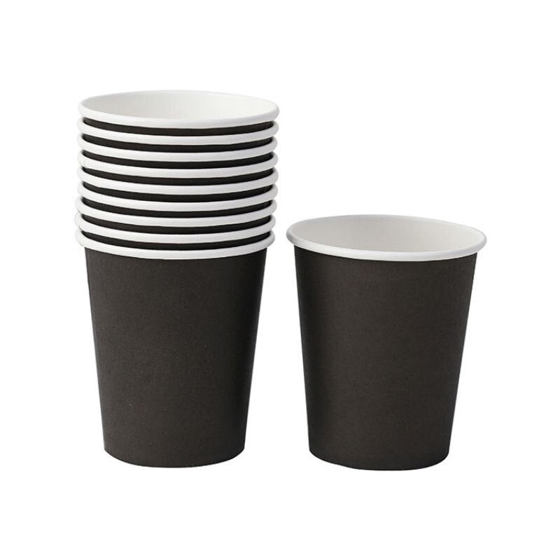 pcs Disposable Paper Cup Pink White Black Drinks Wine Clear Cups Wedding Birthday Party Decoration Home Festival Supplies 