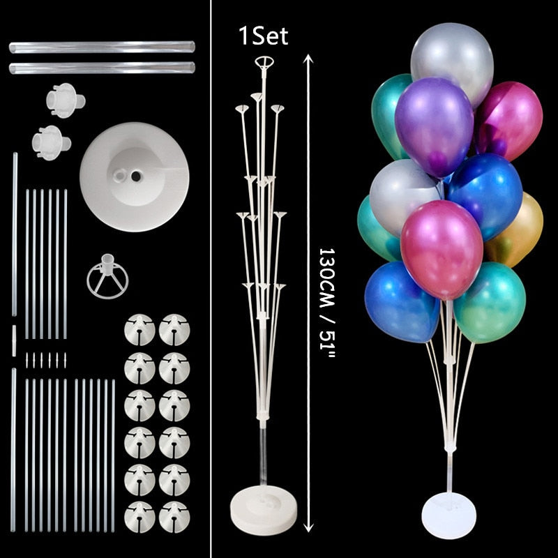 Set Balloons Stand Column Birthday Balloon Arch Kit Wedding Kids Party Baby Shower Decoration Ballon Accessories 