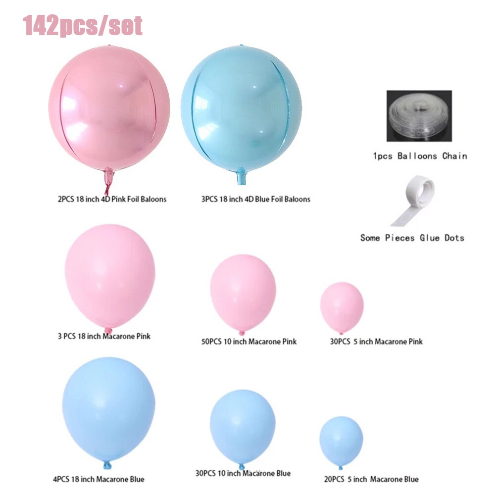 pcs Pink Blue Balloon Garland Arch Kit Gender Reveal Baloons Wedding Birthday Party Decoration Baby Shower Baptism Supplies Inflatable Decorations