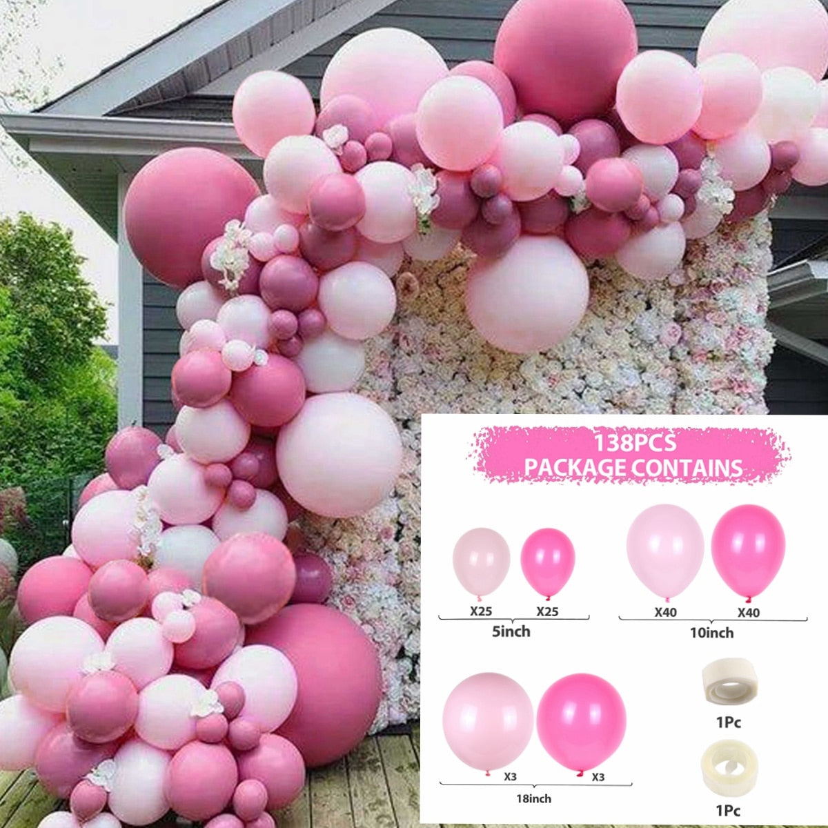 Balloon Garland Arch Kit Wedding Birthday Balloons Decoration Party Baby Shower Decor Ballon Baloon Accessories Inflatable Decorations