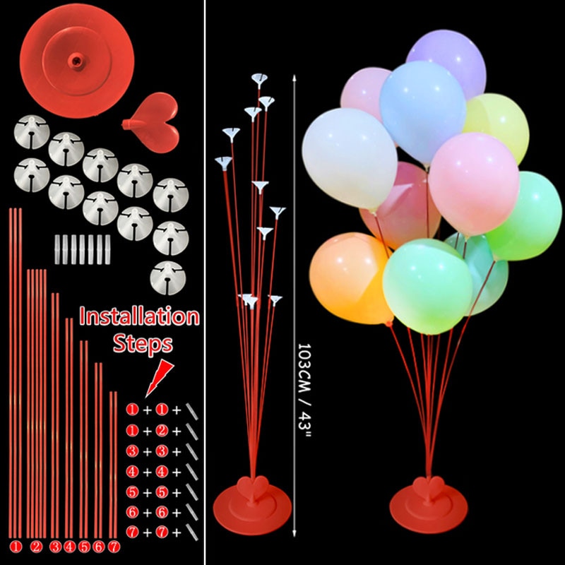 Set Balloons Stand Column Birthday Balloon Arch Kit Wedding Kids Party Baby Shower Decoration Ballon Accessories 