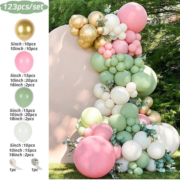 Balloon Garland Arch Kit Wedding Birthday Balloons Decor Boy Girl Gender Reveal Baby Shower Baloon Accessories Inflatable Party Decorations