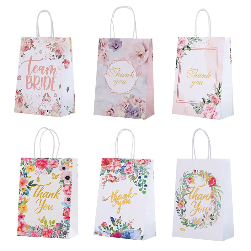 pcs Thank Gifts Bag Bride Party Handheld Candy Packaging Bags Wedding Birthday Anniversary Bachelorette Supplies 