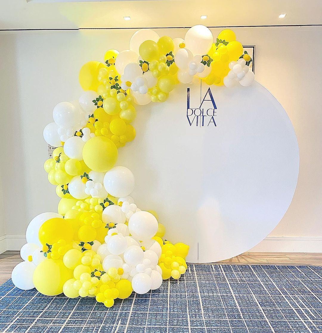 pcs Summer Theme Party Yellow White Latex Balloon Garland Arch DIY Daisy Ballon Birthday Decoration Hawaiian Balloons Inflatable Decorations