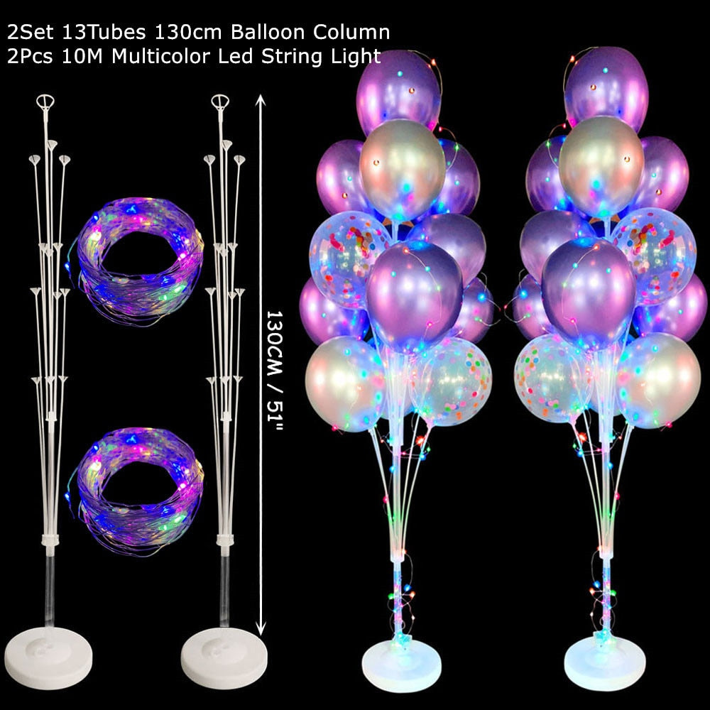 Set Balloons Stand Column Birthday Balloon Arch Kit Wedding Kids Party Baby Shower Decoration Ballon Accessories 