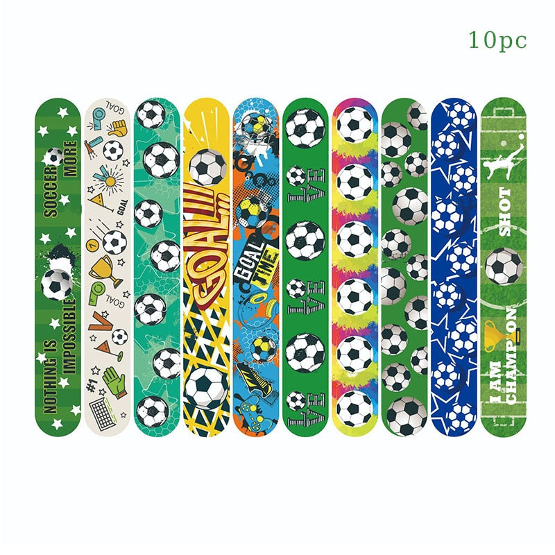 pcs Football Papa Circle SOCCER Decoration Bracelet Sports Party Boy Happy Birthday Supplies 