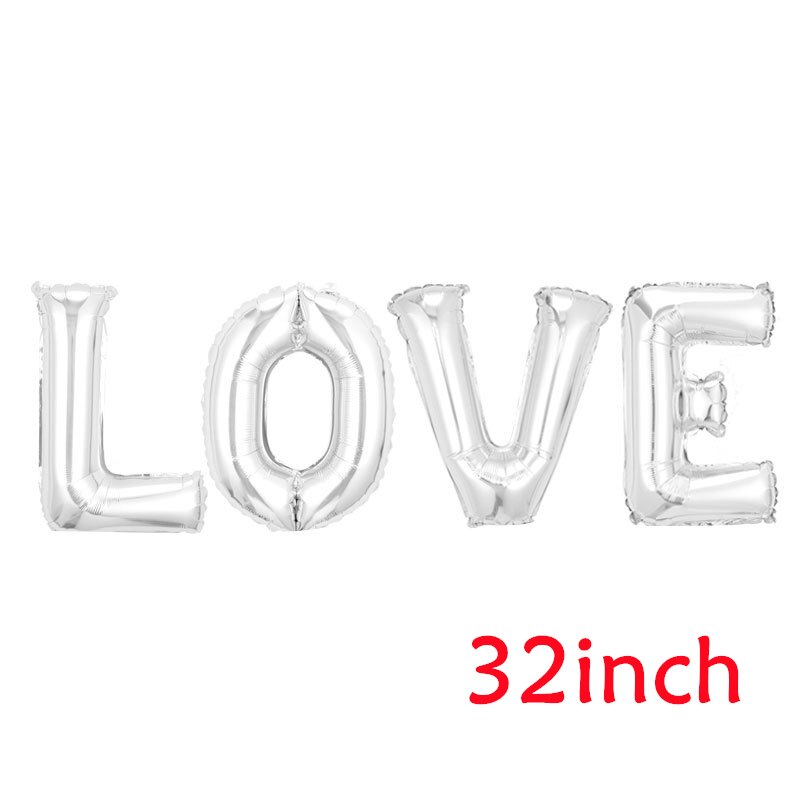 Love Heart Bear Foil Balloons cm Happy Birthday Valentine’s Day Party Decor Air Helium Globos Wedding Decorations Kids Toys 