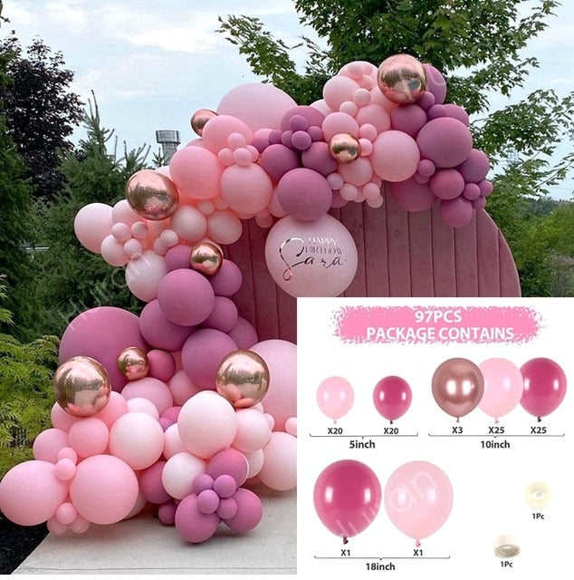 Balloon Garland Arch Kit Wedding Birthday Party Decoration Confetti Latex Balloons Gender Reveal Baptism Baby Shower Decorations Inflatable