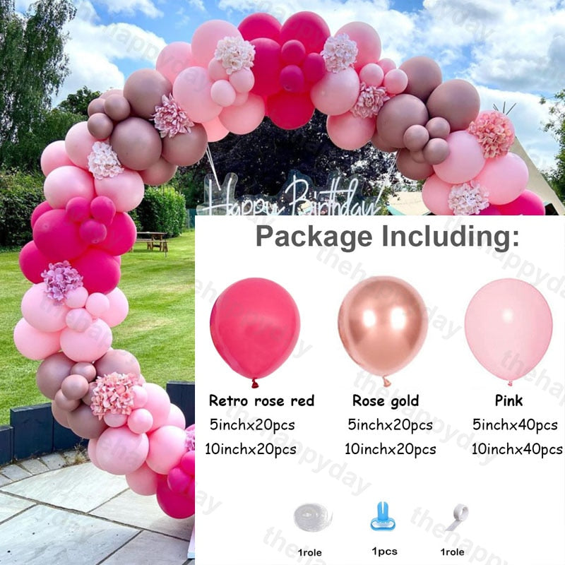 Pcs Macaron Balloons Garland Kit Pastel Balloon Arch Rainbow Chain Birthday Baby Shower Wedding Party Decor Inflatable Decorations