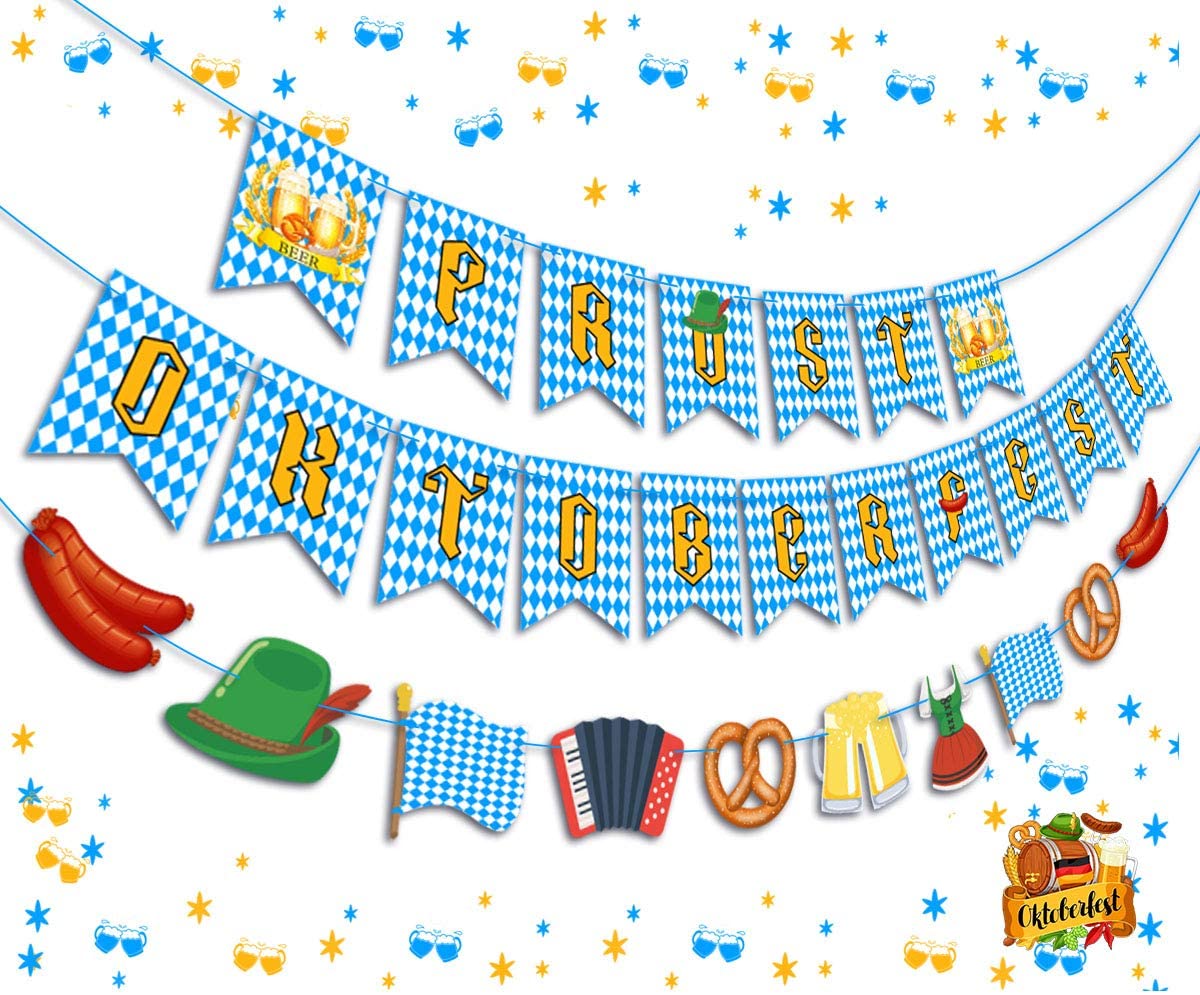 Oktoberfest Party Decorations Prost Letters Banner German Beer Festival Celebration Supplies Inflatable