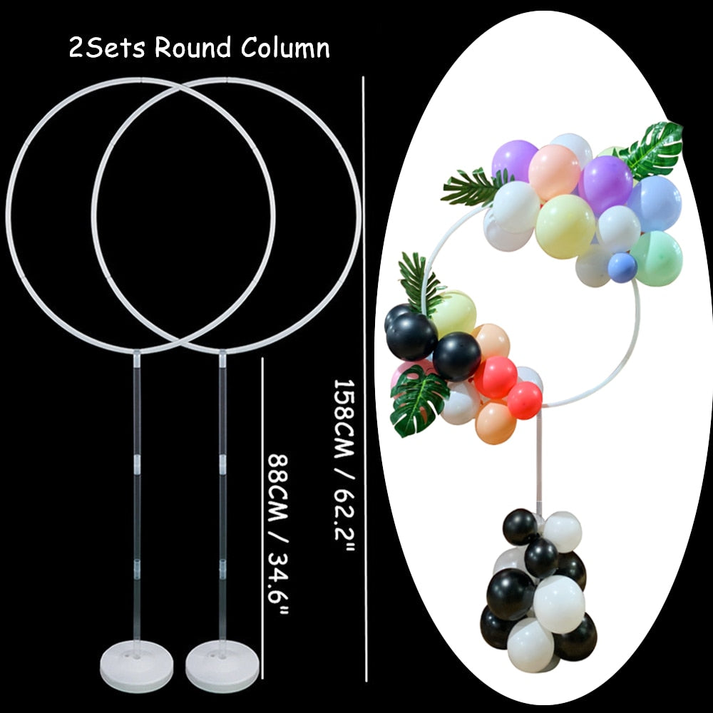 Set Balloons Stand Column Birthday Balloon Arch Kit Wedding Kids Party Baby Shower Decoration Ballon Accessories 