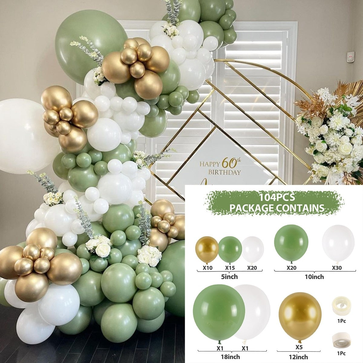 Balloon Garland Arch Kit Wedding Birthday Balloons Decoration Party Baby Shower Decor Ballon Baloon Accessories Inflatable Decorations