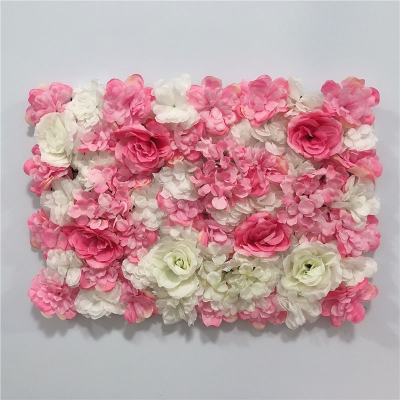 LINMAN cm Rose Artificial Flower Wall Panel Decor Backdrop Wedding Party Event Birthday Shop Scene Layout Customizable 