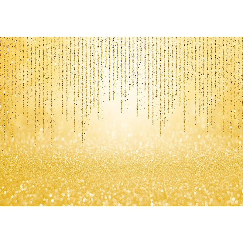 Gold Twinkly Fringe Foil Backdrop Glitter Shine Wedding Decoration Birthday Bachelor Party Photophone Background 