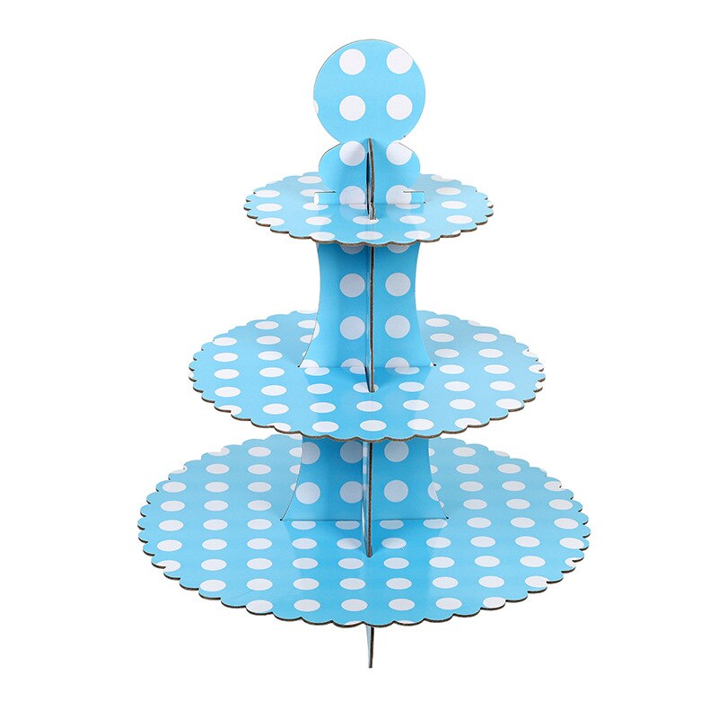 Party Disposable Paper Wedding Decoration Three-layer Multi-layer Dessert Stand Folding Table Cake 