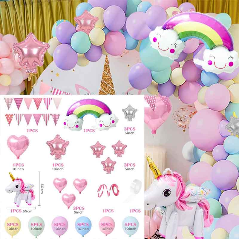 Donut Ice Cream Party Number Balloons Garland Arch Kit Doughnut Backdrop Birthday Photo Props Favor Decorations Supply Inflatable