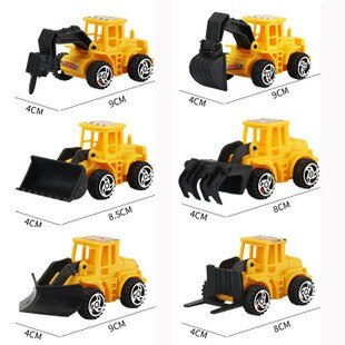 Boys Engineering Vehicle Cake Decor Digging Machine Toppers Crane Decors Happy Birthday Party Toys Gift 