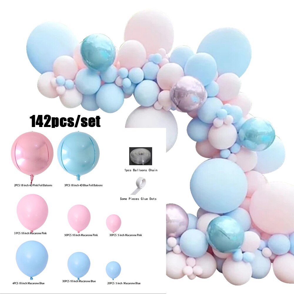 pcs Pink Blue Balloon Garland Arch Kit Gender Reveal Baloons Wedding Birthday Party Decoration Baby Shower Baptism Supplies Inflatable Decorations