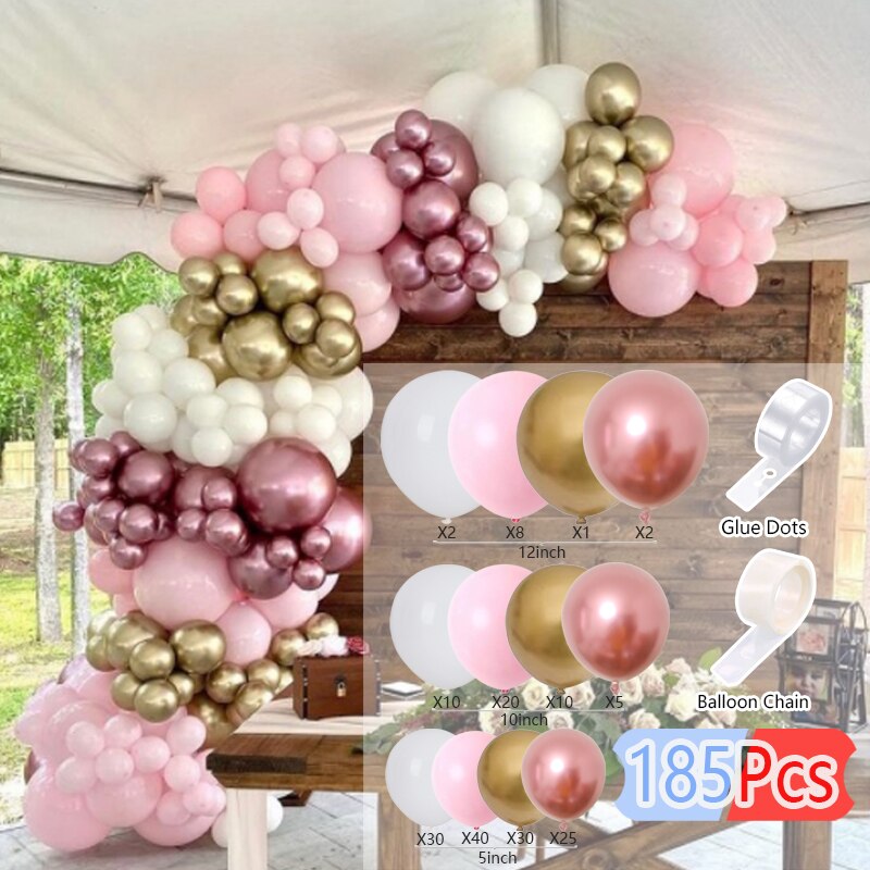 Pastel Macaron Balloons Arch Set Pink Balloon Garland Baby Baptism Shower Wedding Birthday Party Anniversary Decoration Inflatable Decorations