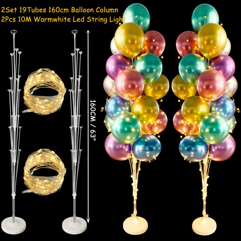 Set Balloons Stand Column Birthday Balloon Arch Kit Wedding Kids Party Baby Shower Decoration Ballon Accessories 