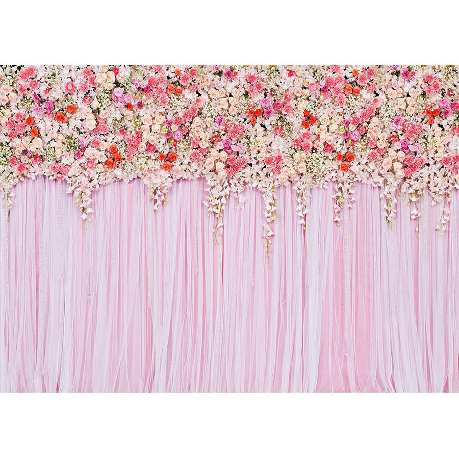 Wedding Flower Curtain Blossom Floral Garland Wall Party Decoration Backdrop Photocall Photography Backgrounds Photo Studio Inflatable Decorations