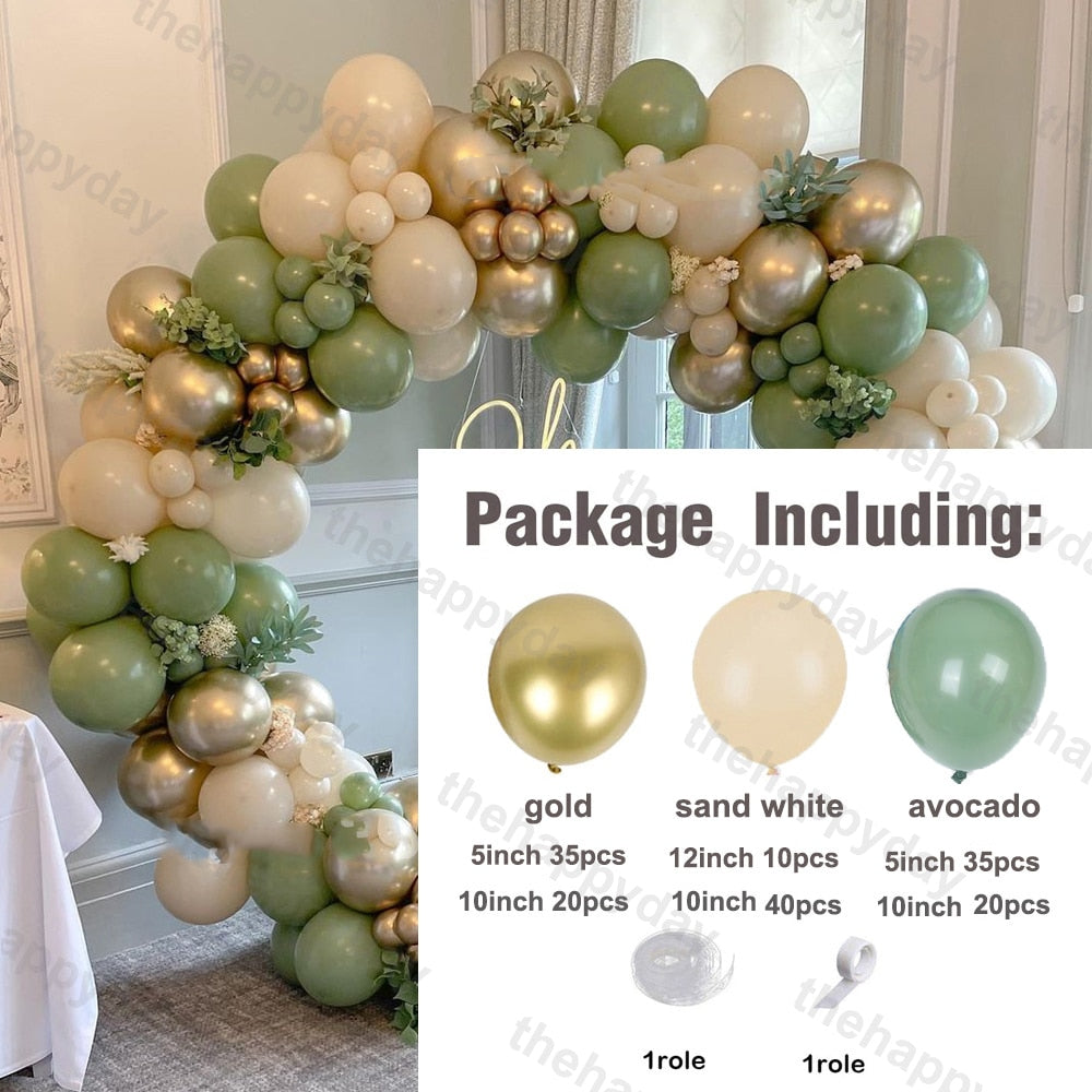 Pcs Macaron Balloons Garland Kit Pastel Balloon Arch Rainbow Chain Birthday Baby Shower Wedding Party Decor Inflatable Decorations