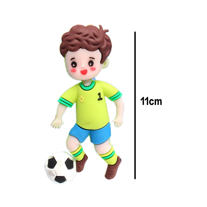 Soccer Football Basketball Cake Topper Happy Birthday Boy Decor Children Party Theme Supply 