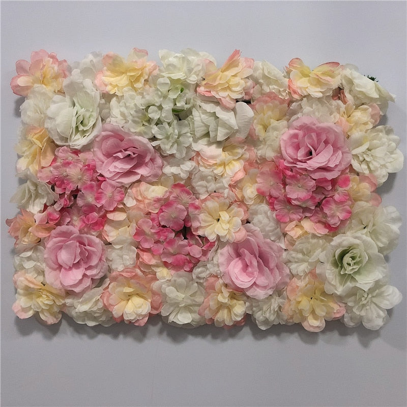 LINMAN cm Rose Artificial Flower Wall Panel Decor Backdrop Wedding Party Event Birthday Shop Scene Layout Customizable 