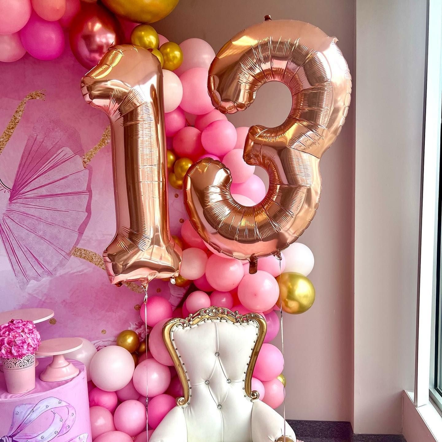 inch Foil Number Balloons Baby Shower Birthday Anniversary Party Helium Digit Figure Balloon Decorations Wedding Globos 