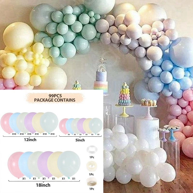 Unicorn Balloons Garland Arch Kit Confetti Latex Wedding Birthday Party Decoration Kids Baby Shower Girl Decor Ballon Inflatable Decorations