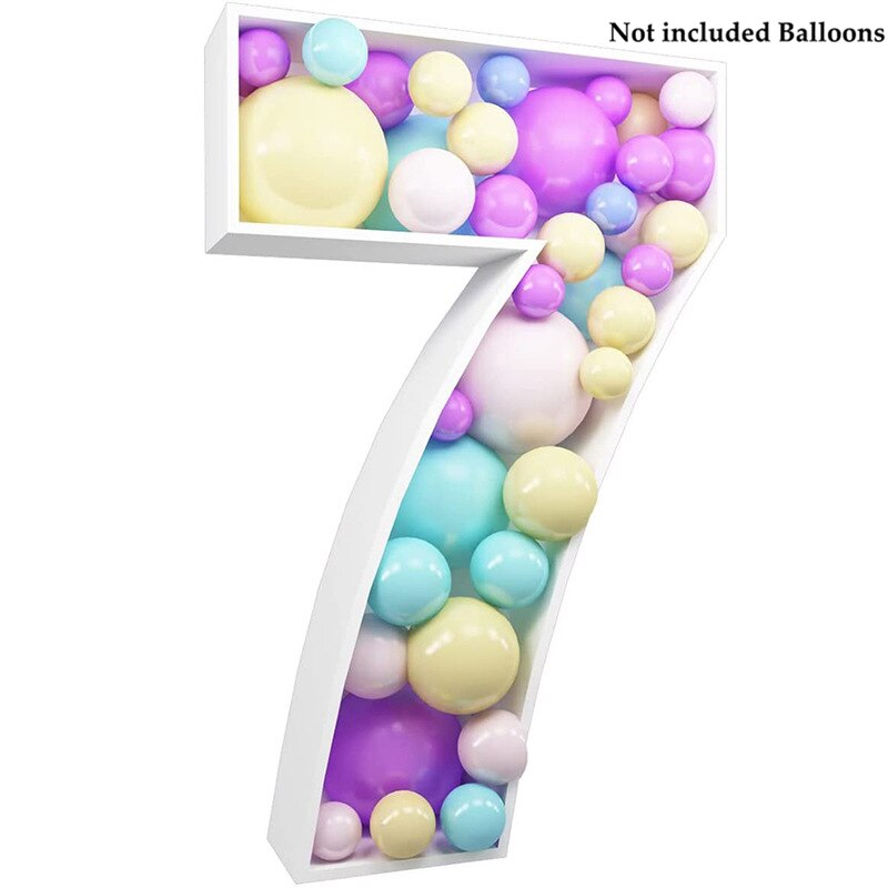 th/ th Large Number Frame Stand Balloon First st Birthday Party Decorations Kids Baby Shower Decoration Anniversary Decor 