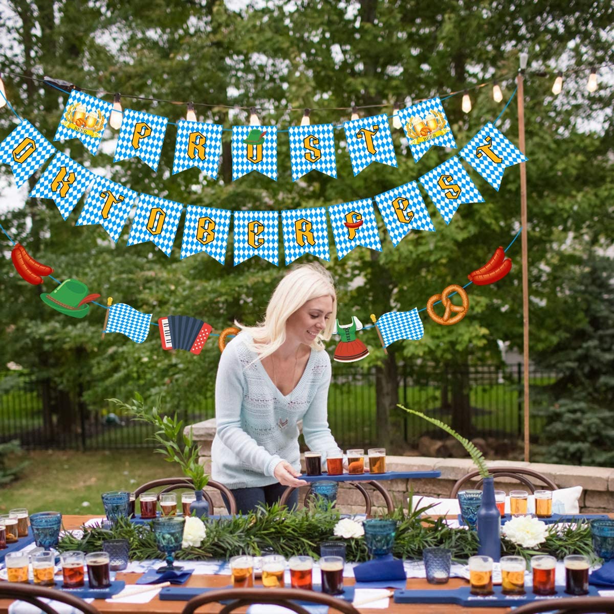 Oktoberfest Party Decorations Prost Letters Banner German Beer Festival Celebration Supplies Inflatable