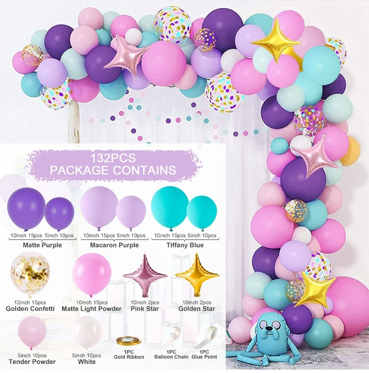 Unicorn Balloons Garland Arch Kit Confetti Latex Wedding Birthday Party Decoration Kids Baby Shower Girl Decor Ballon Inflatable Decorations