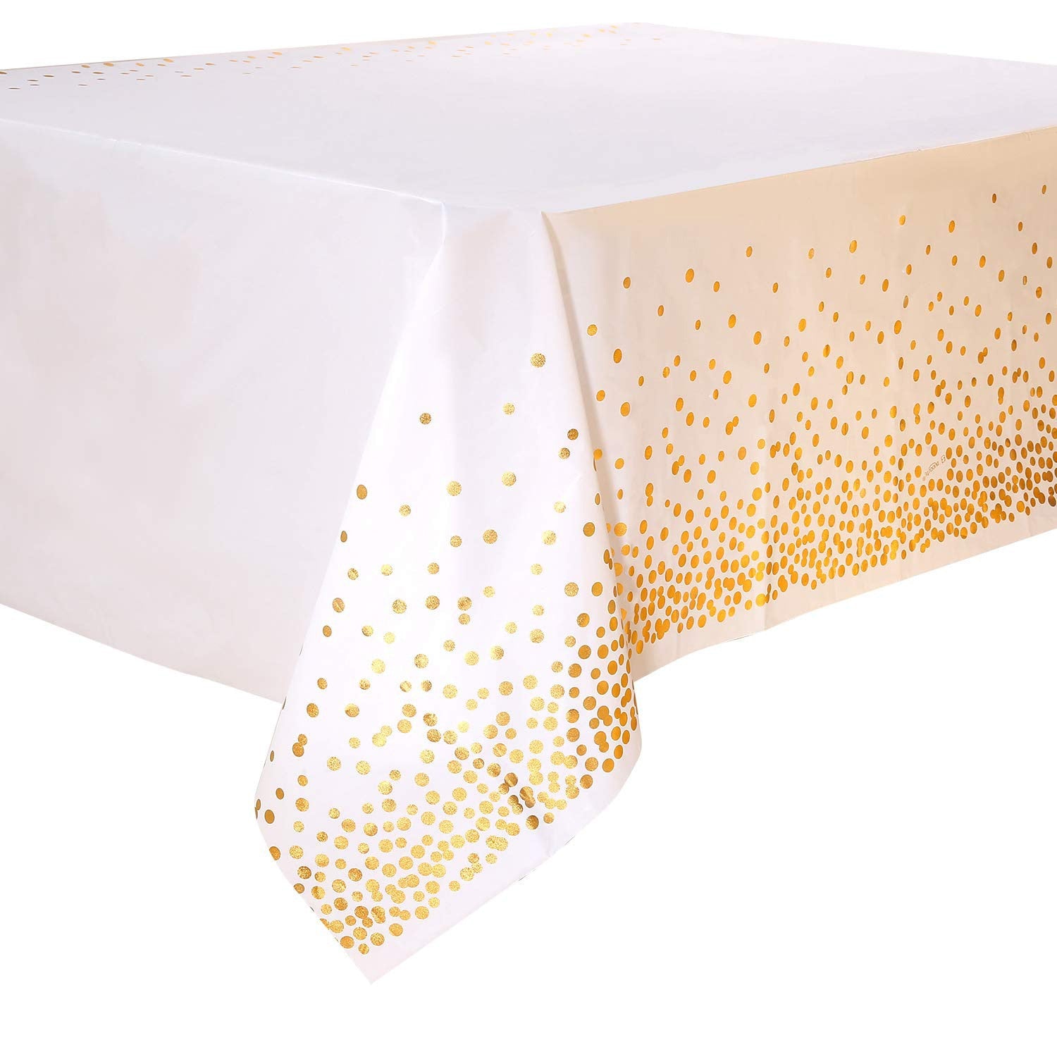 Inch Disposable Tablecloth Blue Black Pink White Polka Dot Party Tableware Reusable Supplies 