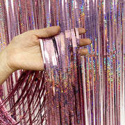 1Mx2M Pink Curtain