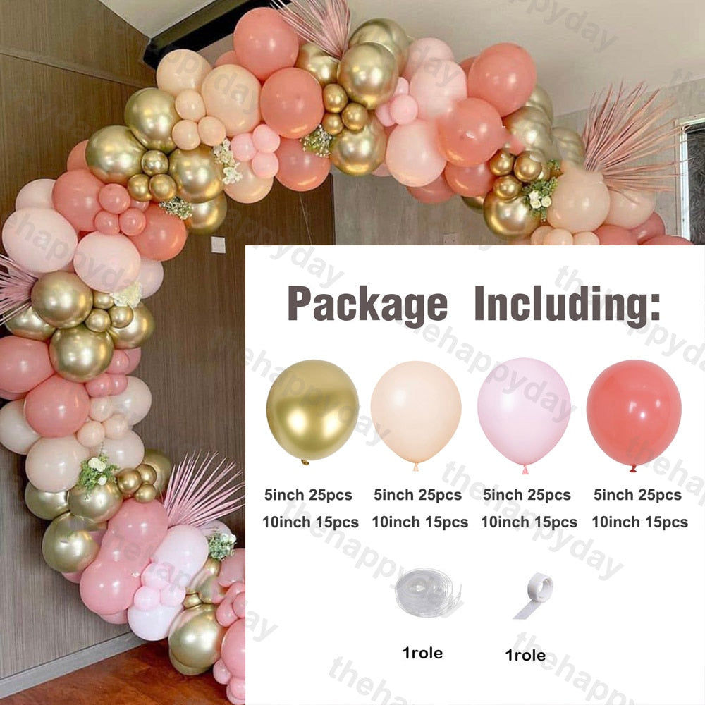 Pcs Macaron Balloons Garland Kit Pastel Balloon Arch Rainbow Chain Birthday Baby Shower Wedding Party Decor Inflatable Decorations